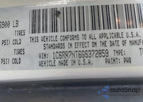 2016 Ram 1500 Laramie from USA, damaged, VIN 1C6RR7NT6GS372859